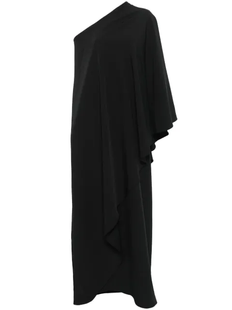 Alchemy x Lia Aram asymmetric maxi dress Black LIA696