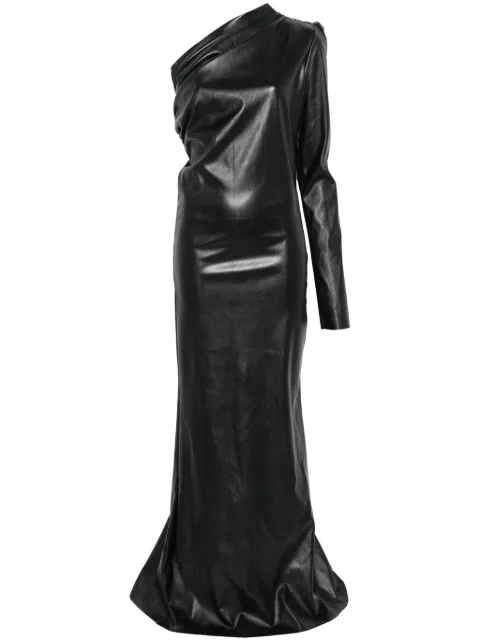 Alchemy x Lia Aram asymmetreic maxi dress Black LIA702