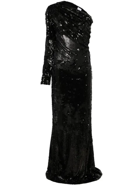 Alchemy x Lia Aram sequinned maxi dress Black LIA698