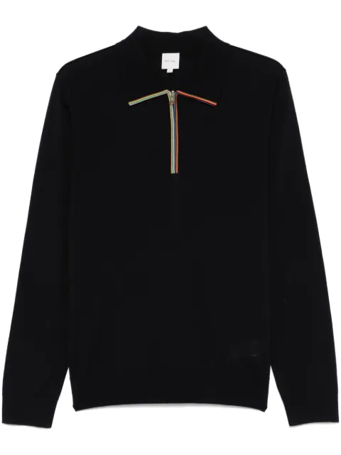 Paul Smith Artist-stripe detailed polo shirt Blue M1R249ZP02094