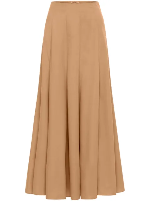 AZEEZA Soren maxi skirt Neutrals SORENPOPLINSKIRTSAND