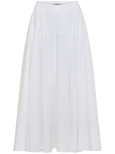 AZEEZA Avani midi skirt White AVANISKIRTPOPLINWHITE