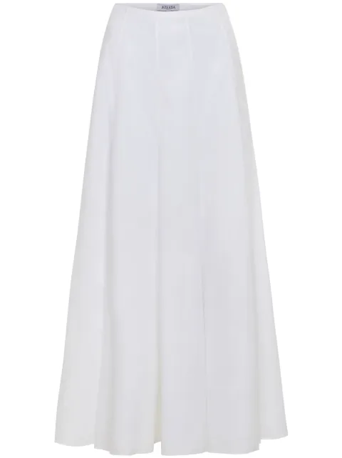 AZEEZA Soren maxi skirt White SORENPOPLINSKIRTWHITE