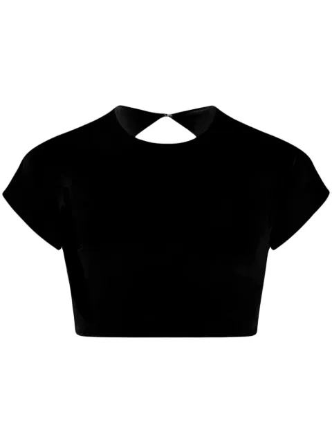 AZEEZA Aura crop top Black AURATOPPOPLINBLACK