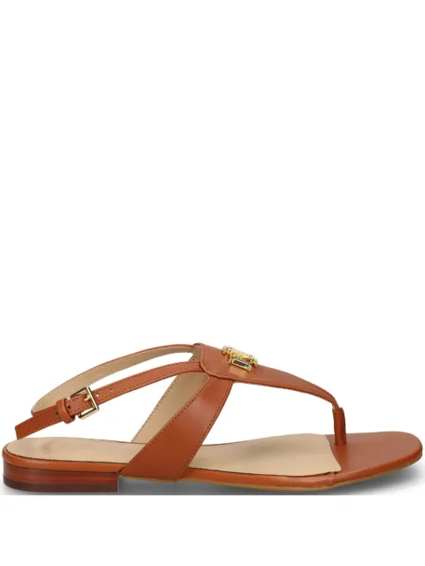 Lauren Ralph Lauren logo-appliqué sandals Brown 802959145