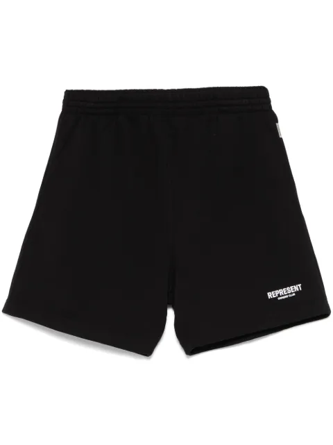 Represent Owners Club logo-print shorts Black OCM100004