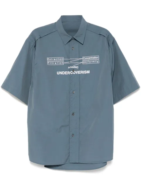 Undercover graphic-print shirt Blue UP1E4408