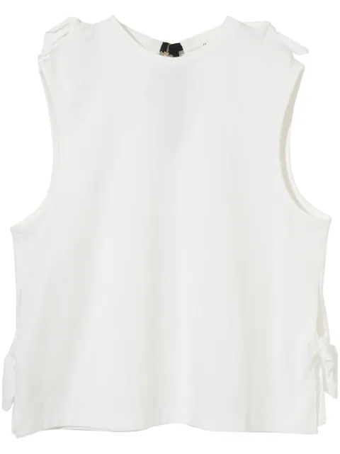 Undercover knot-detail tank top White UP1E1810