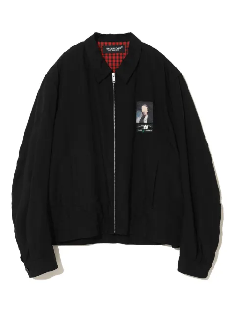 Undercover graphic-print shirt jacket Black UC1E42032