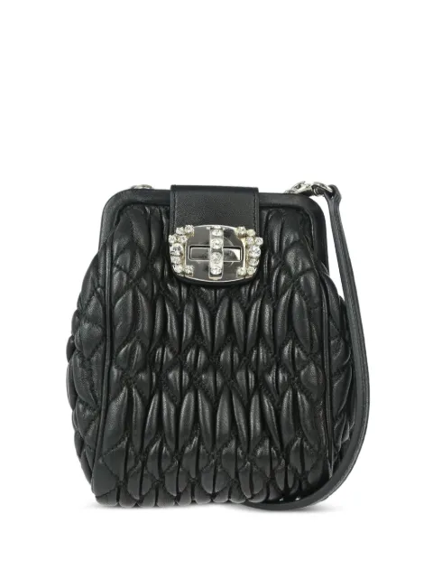Miu Miu Pre-Owned 2010s matelassé shoulder bag Black 194