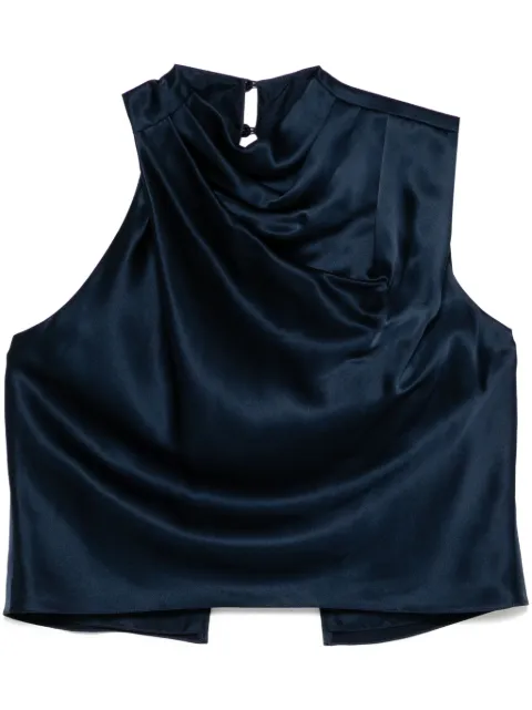 Michelle Mason open back top Blue M2961