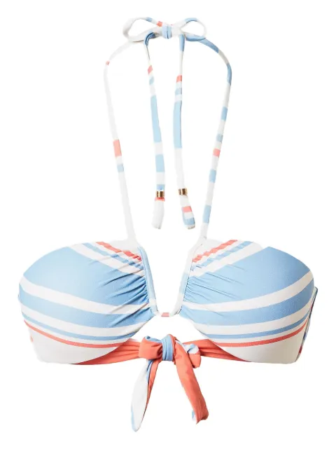 TWINSET striped bikini top Blue 251LMMR11