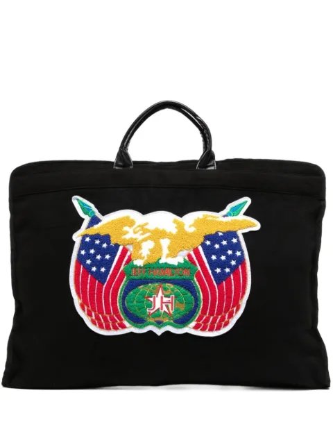 Jeff Hamilton logo-embroidered travel bag Black JEF1BA082
