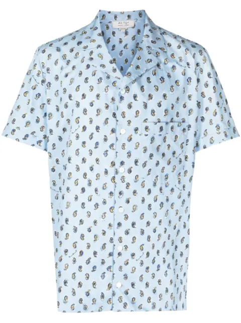 Nick Fouquet printed shirt Blue CMFU7000BDU107