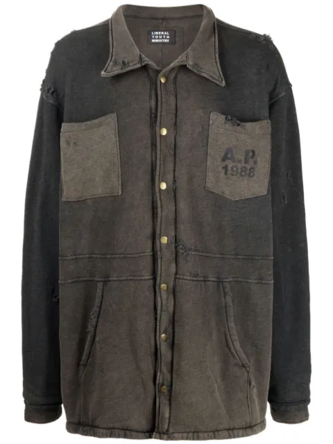 Liberal Youth Ministry distressed shirt Black LYM03K104