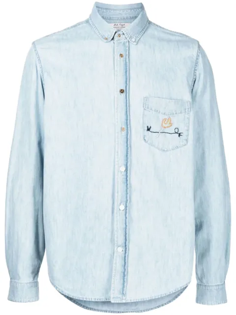 Nick Fouquet embroidered shirt Blue CMFU76002Z
