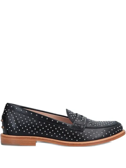 Tod's stud-embellished loafers Black XXW87A0X780GOC