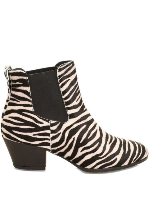 Hogan zebra-print Chelsea boots Black HXW4010W890O7O