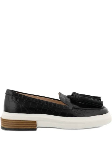 Tod's crocodile-embossed loafers Black XXW92B0Y670JST