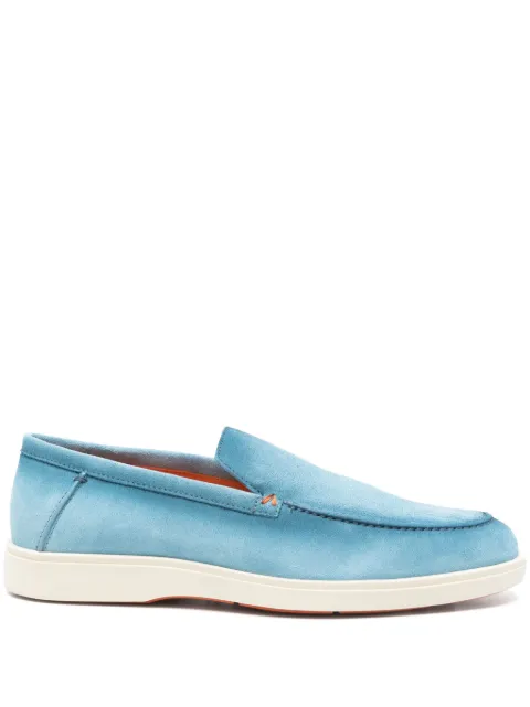 Santoni suede loafers Blue MGDT17824TICBGEXZ42
