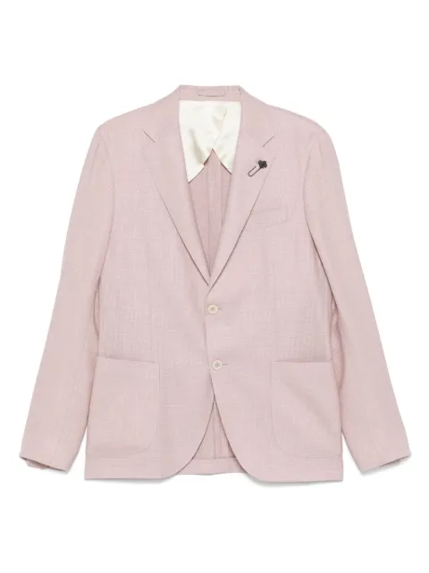 Lardini basketweave blazer Pink ES528AE77ESIF64523