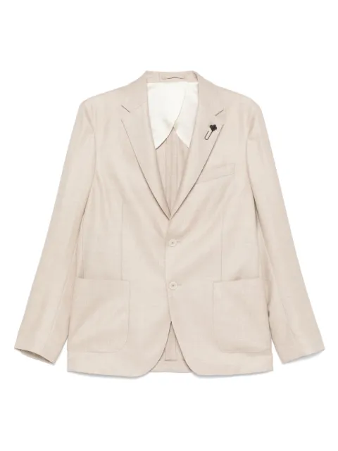 Lardini single-breasted blazer Neutrals ES528AEESIF64537