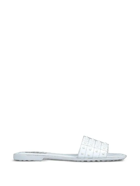 Tod's Gomma Studded leather sandals White XXW0OV0Y401HR0U608