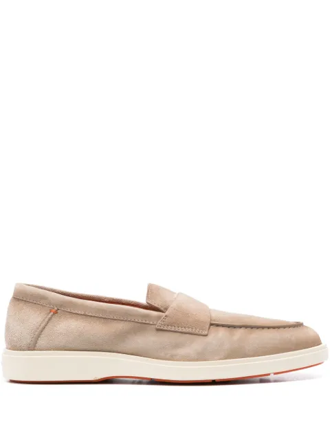 Santoni suede loafers Neutrals MGDT19051TICSEAAM13