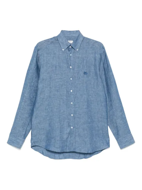 ETRO linen shirt Blue MRIB000499TU3F3