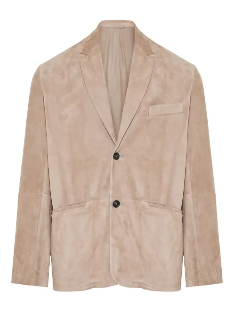 Emporio Armani suede blazer Neutrals EM001710AF12801