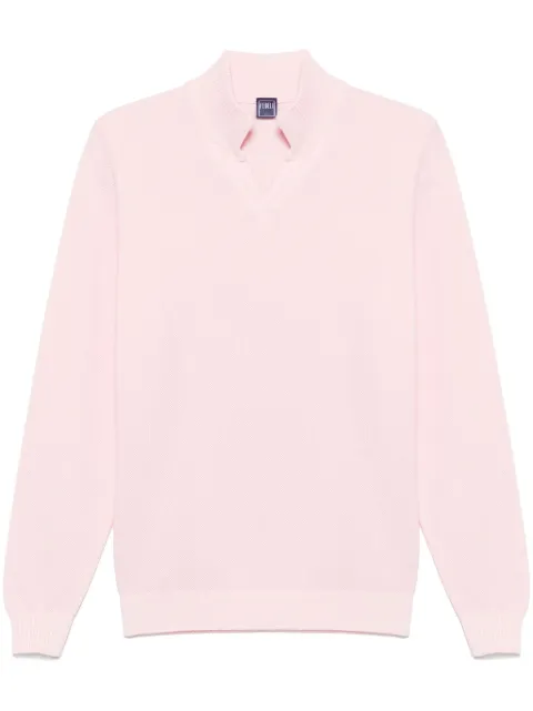 Fedeli organic-cotton top Pink 8UED5627