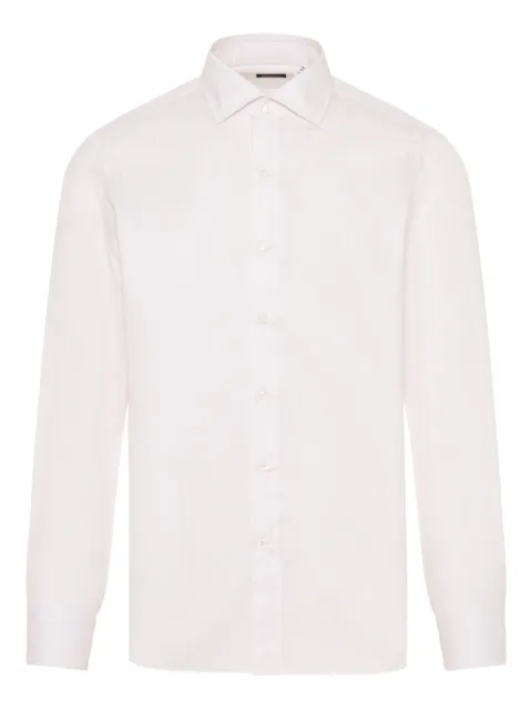 Finamore 1925 Napoli striped button-up shirt White 060316P5030