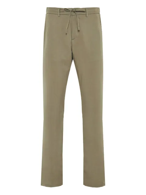 Canali drawstring straight-leg trousers Neutrals AE05574U1659