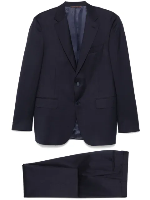 Canali patterned-jacquard suit Blue 1128019BF00259