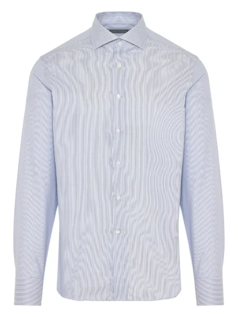Canali poplin shirt Blue GR03445