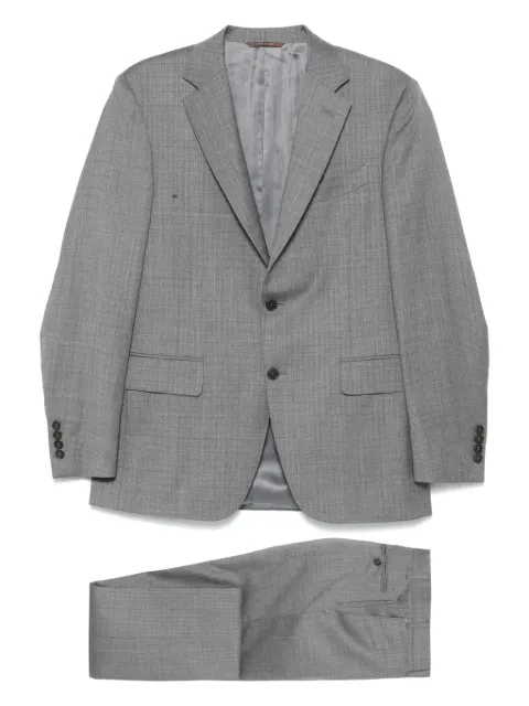 Canali wool single-breasted suit Grey AA055251128019