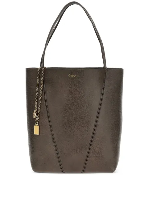 Chloé medium Chloé Spin tote bag Brown CHC25SS811N84
