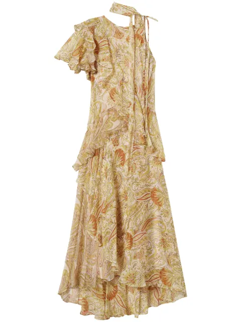 TWINSET asymmetric dress Neutrals 251TS2182