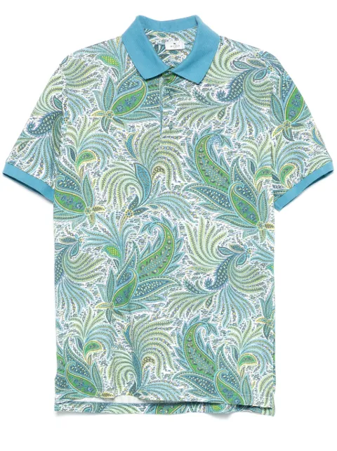 ETRO paisley-print polo shirt Blue MRMD0004AK573