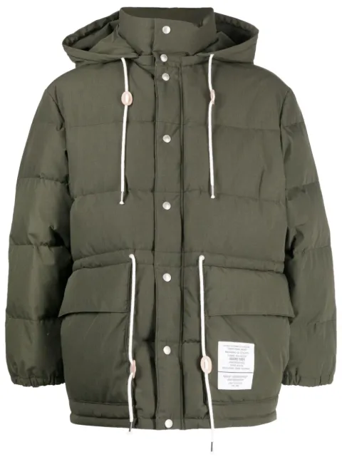 Neighborhood hooded puffer jacket Green 223NNPPMKKM02
