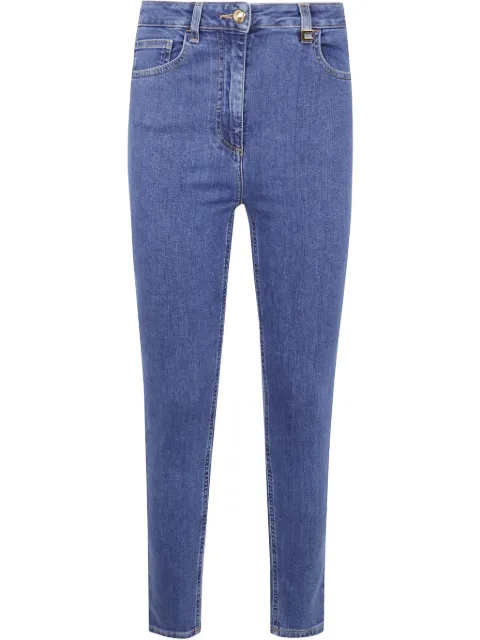 Elisabetta Franchi logo-plaque jeans Blue PJ86I51E2