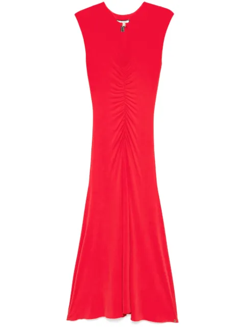 NISSA ruched maxi dress Red RZ15714