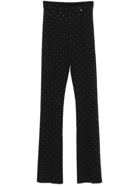 NISSA crystal-embellished trousers Black PS16050BLACK