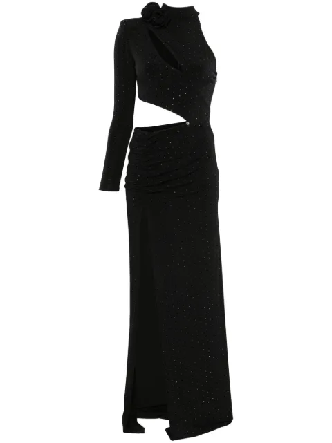 NISSA crystal-embellished maxi dress Black RS15869BLACK
