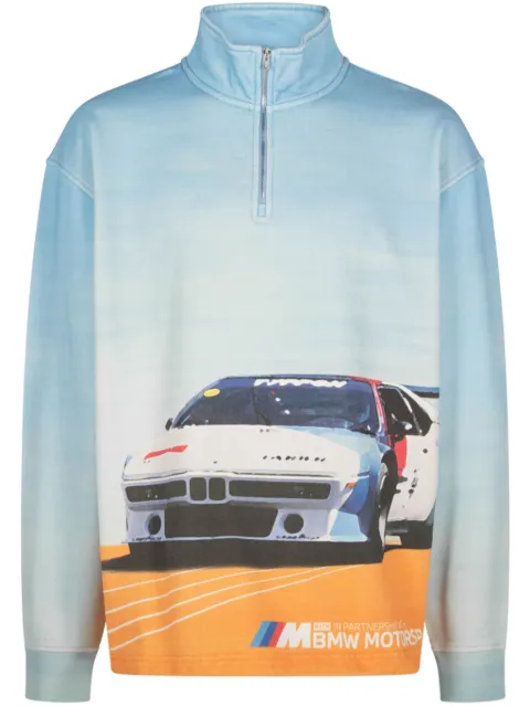 KITH x BMW zip-up sweatshirt Blue KHM033042