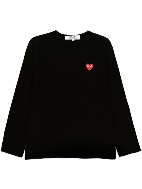 Comme Des Garçons Play heart-patch T-shirt Black AXT118051