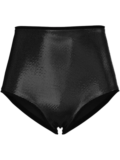 Maccapani rhinestone-embellished micro shorts Black 24IM2M0D0124807
