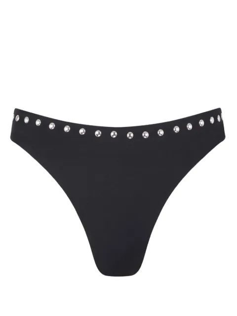 Let's Swim studded bikini bottoms Black LSW025BKBTMNYLONLYCRABLACKSTUD