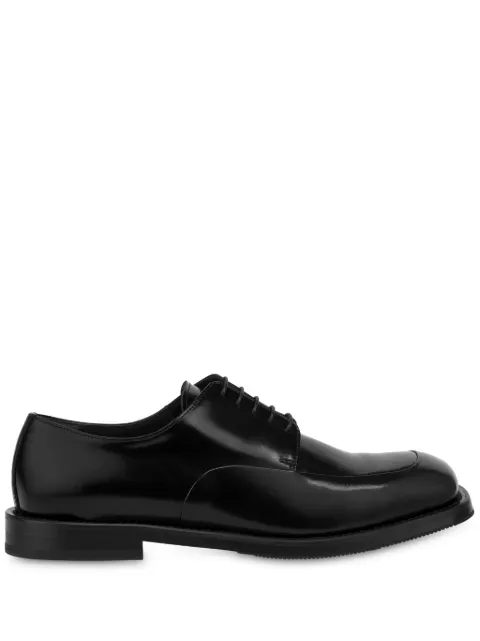 Moschino brushed leather derby shoes Black MA10403M0MMJ0