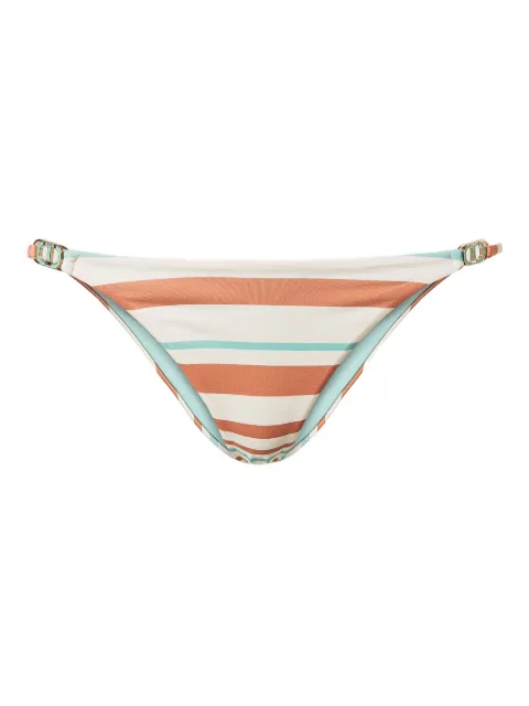 TWINSET striped bikini bottom White 251LMMR77